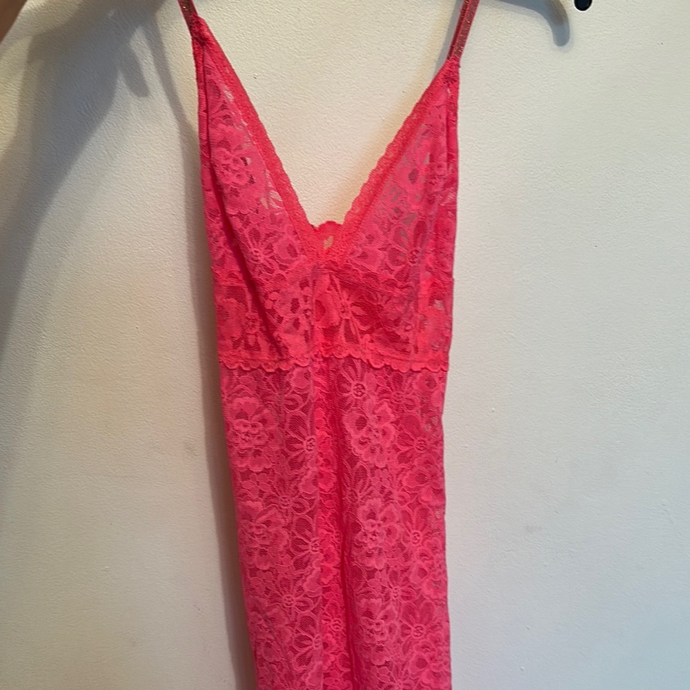 Victoria’s Secret Elegant Pink Lace Chemise